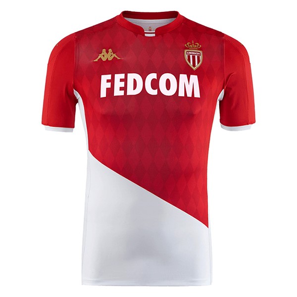 Tailandia Camiseta AS Monaco Primera equipación 2019-2020 Rojo Blanco